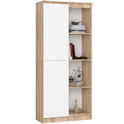 Libreria Sera 80 cm 1 Anta – Rovere/Bianco