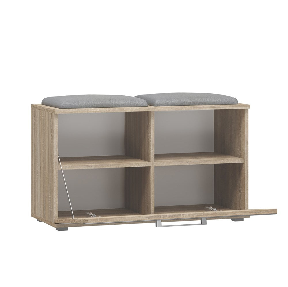 Scarpiera Aura 85 cm con Seduta – Rovere Sonoma