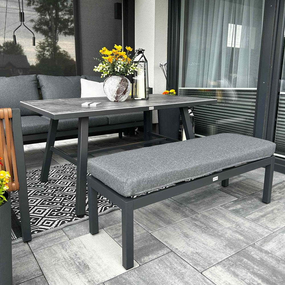 Set da Giardino Texas Angolare 6 Posti – Grigio