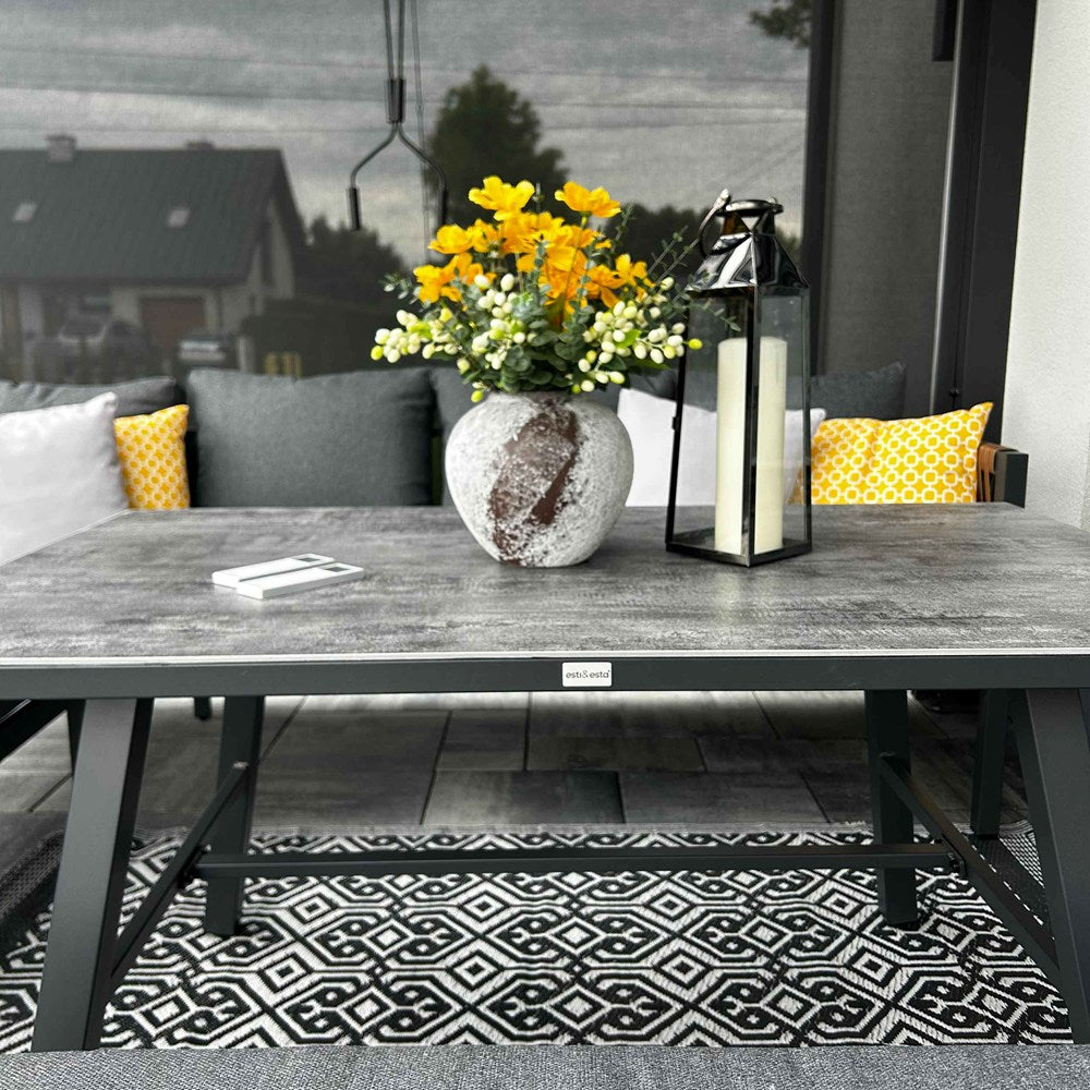 Set da Giardino Texas Angolare 6 Posti – Grigio